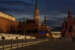 Mauzoleum V.I.Lenina v noci
